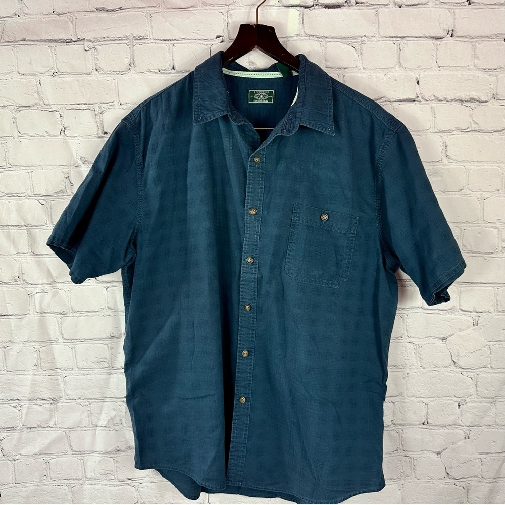 G.H. Bass & Co. Casual navy cotton Button Down Shirt mens XL outdoor gorpcore